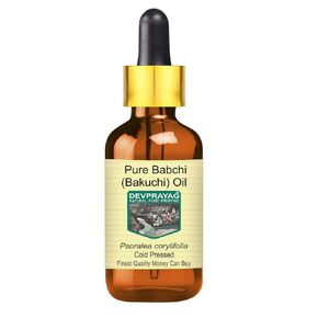 Pure Babchi (Bakuchi) Oil (Psoralea corylifolia) with Glass Dropper Cold Pressed 15ml (0.50 oz)