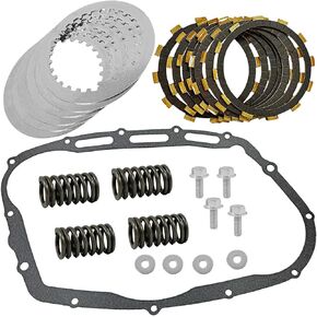 Clutch Kit Friction Plates Spring Gasket Kit Compatible with Boulevard S50 VS800 Intruder 700 VS700GLEP GLE 800 VS800GL/GLV Intruder 750 VS750GLP Replace for 21441-37400 21442-37401