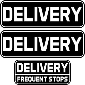 (3 Pack) Professional (Original) U.S. Mail Delivery Driver Magnetic Signs U.S. Rural Delivery Carrier Magnets 2 (12"×8") 1 (11"×3") For Cars, SUV, Trucks, Reflective (white)
