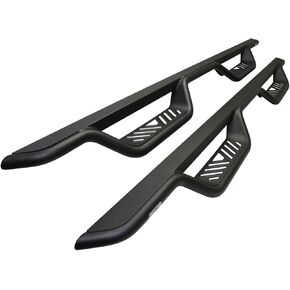 Westin 20-13725 Black Outlaw Drop Nerf Step Bars fits 2014-2018 Silverado Sierra 1500 2015-2019 2500 3500 Crew Cab (Excl. Diesel) 1 Pair