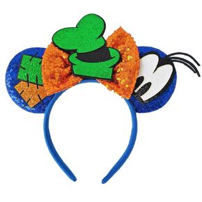 Mouse Ear Headbands Sequin Bow Ears for Women Men Adults Cute Goofy Hair Accessories for Costume Cosplay Princess Birthday Party Decorations