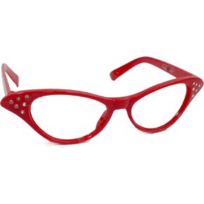 Hip Hop 50's Shop 1950s Cate-Eye Classes للأطفال ، ونظارات الأزياء البلاستيكية مع أحجار الراين