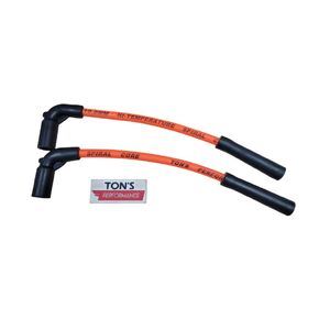 Ton's Performance Orange 10mm Thick Spark Plug Wire Compatible with Harley-Davidson Forty Eight Iron 883 Seventy Two Sportster 883 1200 with Coil Relocation 2007+, 07XLRELO-OR-10MM
