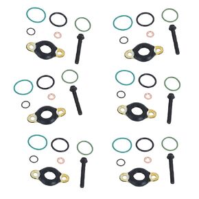 Set of 6 Injector Seal O-Ring Kit Compatible with Detroit Diesel Engines DD15 DD13 A4600700987 4600700987