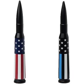 EcoAuto Bullet Antenna Replacement for Dodge Ram & Ford F150 F250 F350 Super Duty Ford Raptor Bronco Trucks - Anti-Theft Design - Radio Antenna for Truck 1990 - Current