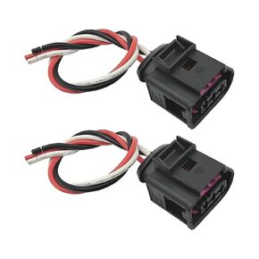 2Pcs Fuel Sensor Connector Harness Pigtail Compatible with Audi Volkswagen 2009-2018 Bentley High Pressure Replacement 4D0971993