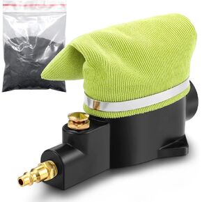 Pneumatic Air Spark Plug Cleaner Sand Blaster Plug Cleaner Tool Cleaning with Blasting Abrasive Material and Fabric Cleaner Bag for Remove Carbon Buildup Motorcycles, Lawn Mowers, Vehicles