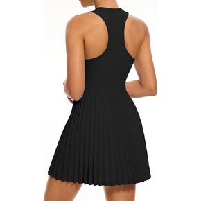 Tennis Dresses for Women, Golf Dress, Athletic Dresses for Women with Separate Shorts Pleated Tennis Workout Dress