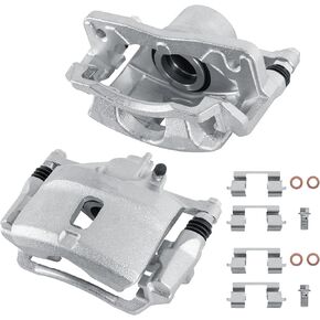 2PCS Front Disc Brake Calipers Assembly with Bracket Compatible with 1996-2011 Honda Civic, Compatible with 1997 1998 1999 2000 Acura EL Driver and Passenger Side 19B1832 19B1833