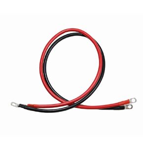 5 AWG Battery Cables, 5 Gauge Battery Power Inverter Cable with 5/16 Inch Ring Terminals for Solar, RV, Auto, Marine, Car, Boat, Motorcycle - 2 PCS (Black + Red)-12inch