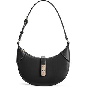 BOSTANTEN Shoulder Bags for Women Small Crescent Moon Underarm Purse Trendy Vegan Leather Handbag