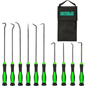 ALWORKKIT 10-Piece Precision Pick & Hook Set, Car Auto Oil Seal O-Ring Seal Gasket Pick Mini Precision Hooks Professional Puller Remover Mechanic Tool