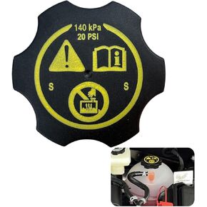 13502353 1305248 Coolant Reservoir Cap متوافق مع 2007-2024 Buick Enclave Envision Lacrosse | Cadillac Escalade XT5 XTS | شيفروليه سيلفرادو 1500 2500 3500 تاهو | GMC Sierra Yukon | SAAB وما إلى ذلك
