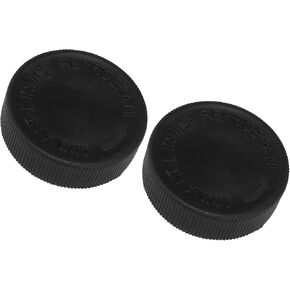 Motoforti Radiator Coolant Reservoir Overflow Tank Cap,for Nissan 350Z 2003-2008,Plastic,Black,2pcs