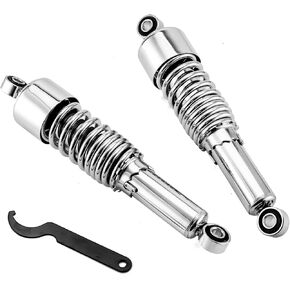 Mofun Preload Adjustable 13" Rear Shocks Lowering Kit Compatible with Harley Sportster 1988-2022 883 1200 Chrome
