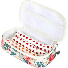 Tampon Holder for Purse, Portable PU Leather Storage Bag, Soft Zipper Period Pouch, Organizer With Zipper for Women