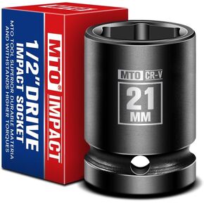1/2 "محرك أقراص DEEP DEEP DEEP ، مقبس متري من 6 نقاط لصيانة السيارات ، يلتقي CR-V Steel معايير ANSI
