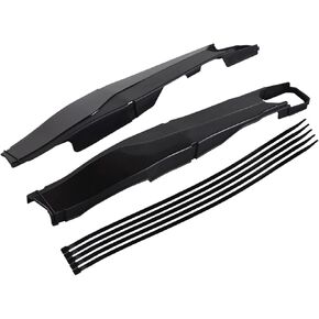 NICECNC Black ABS Rear Swingarm Swing Arm Protector Guard Covers Kit Compatible with KTM 150 200 250 300 350 450 500 EXC EXC-F XCW XCF-W 2012-2023