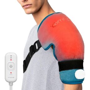 Comfytemp Shoulder Heating Pads for Rotator Cuff Pain Relief, Gifts for Fathers Day for Him Her Man, FSA HSA Eligible Heated Shoulder Brace for Frozen Shoulder Heat Wrap, 3 Heat Settings, 2H Auto-Off