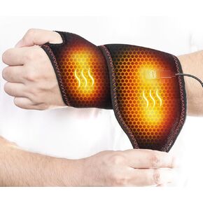 Yabuu Heated Massage Waist Hip Support Brace Heating Pad for Sciatica Pain Relief Hot Physical Therapy Waist/Lower Back/Thigh/Buttock Gift for Men Women