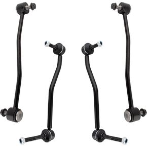 Boxi (مجموعة من 4) 2x مثبت الأمامي Sway Bar Links + 2x مثبت خلفي Sway Bar Links تناسب Ford F-250 F-350 Super Duty 2000 2001 2002 2003 2004 4WD Models | استبدال K750261 K80273 K80274