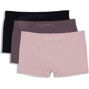 Tommy Hilfiger Women's Seamless Boyshort Underwear 3-Pack