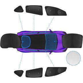 2025 ترقية نافذة Sunshade مع Sucks لنموذج Tesla Y Juniper 2025-2020 [NO-GAP/SAGHERE