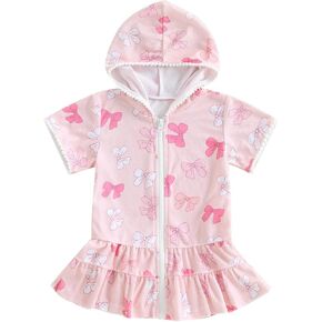 Toddler Little Girl Swim Cover Up Beach Towel Robe Bathing Suit Cover Ups Swimsuit Summer Baby Beach Essentials