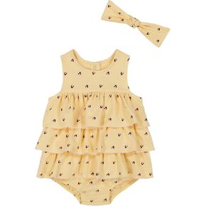 تومي هيلفيجر رضيع الفتيات Sunsuit مع عقال