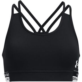 Under Armour Girls HeatGear Mid Impact Sports Bra