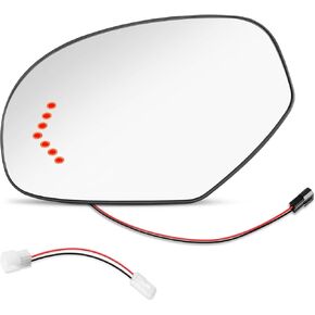 مرآة جانبية للسائق مع استبدال إشارة الدوران لعام 2007-2013 Chevy Tahoe و Suburban و Chevrolet Silverado و GMC Yukon و Sierra و Cadillac Escalade - Side Mirror View قوة زجاجية ساخنة