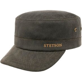 Stetson Cap Herringbone Army Cap مع بطانة الرجال |
