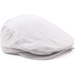 Dan Merchandise Cotton Ivy Cap Golf Golf Newsboy Hats for Men Gentleman's Mens Newsboy Hats and Caps (US ، Alpha ، Large ، X-Large ، Beige)