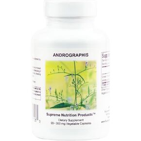 Supreme Nutrition Andrographis، 90 كبسولة نباتية من الشيريتا الخضراء النقية