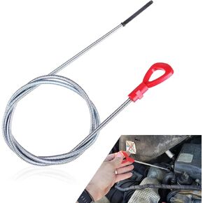 1 PC DIPSTICK AUTO TUPSMISSING مع 2.48 "× 1.57" مقبض قبضة سهلة ، أداة مؤشر زيت المحرك المقاوم للماء لـ 722.6 722.7 722.8 ، استبدال OEM 140589152100 ، لمرسيدس بنز (أحمر)