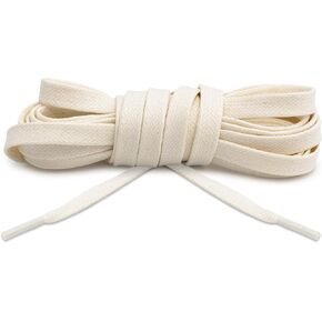 Lace Lab Premium Flat Cotton Waxed Shoelaces for Sneakers