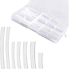 78pcs Shoelace Tip Repair Tool Set, 7 Sizes Plastic Shoe Lace End Buckle Replacement Accessories Supplies for Basketball Sneaker