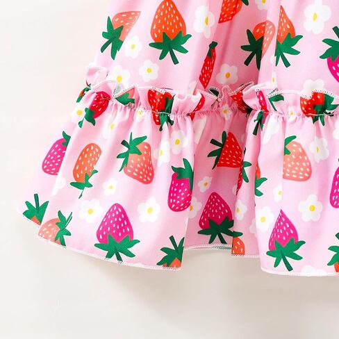 Little Girl Twirl Dress Kids Sleeveless Ruffle Tiered Smocked Dresses Girls Summer Outfits Beach Sundress in Kuwait