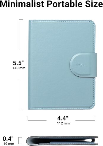 LHiDS Leatherette Passport Holder with RFID Protection, Premium PU Leather, Snap Button Closure, Travel Passport Wallet Cover for Passport, Boarding Passes, Business Cards, Cash (Classic Brown) in Saudi Arabia