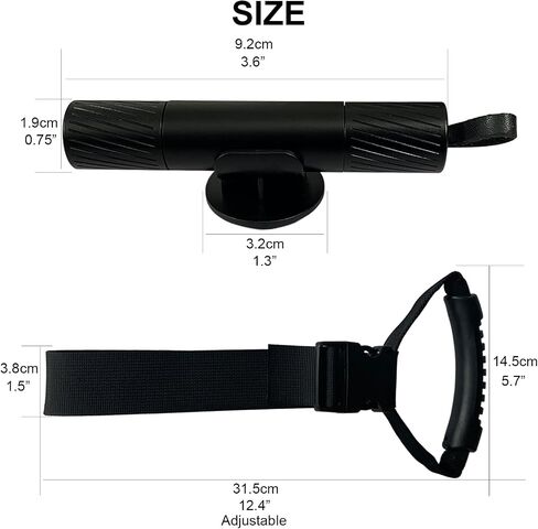 3Pcs Car Window Breaker & 1PCS Hand Grab Strap, Seatbelt Cutter Glass Breaker Tool 2 -in-1 Emergency Car Safety Hammer Escape Tool for Underwater and LAN Black in Saudi Arabia