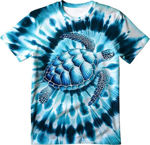 Kids Tie Dye T-Shirt,Children Hippies Senior Tie Dye Tee Tshirt for Boys Girls in Saudi Arabia