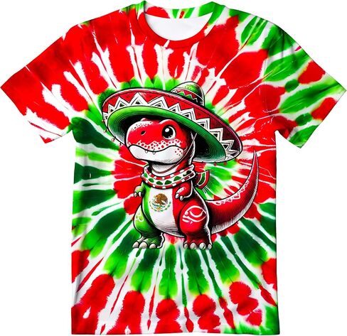 Kids Tie Dye T-Shirt,Children Hippies Senior Tie Dye Tee Tshirt for Boys Girls in Saudi Arabia