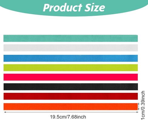 simarro 8Pcs Elastic Headbands for Women, Thin Elastic Sports Headbands Stretchy Skinny Non-Slip Athletic Hair Bands for Women Men Workout Running in Saudi Arabia