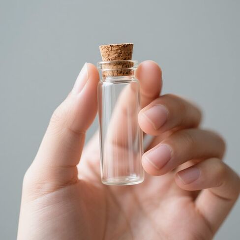 10ml 24 pcs Small Glass Bottles With Corks, USP Type 1 Class A Mini Clear Glass Vials With Corks Stoppers DIY Art Craft Storage Small Jars With Cork Lids for Home and Holiday Party Decoration in Saudi Arabia