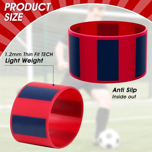 Eyourlife Soccer Cleat Lace Cover & Football Shoe Band - 4PCS Silicone Shoe Bands for Soccer and Football Cleats in Kuwait