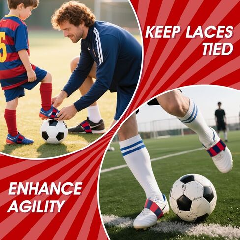 Eyourlife Soccer Cleat Lace Cover & Football Shoe Band - 4PCS Silicone Shoe Bands for Soccer and Football Cleats in Kuwait