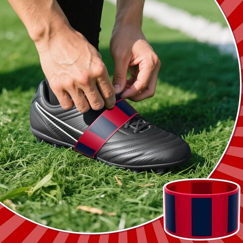 Eyourlife Soccer Cleat Lace Cover & Football Shoe Band - 4PCS Silicone Shoe Bands for Soccer and Football Cleats in Kuwait