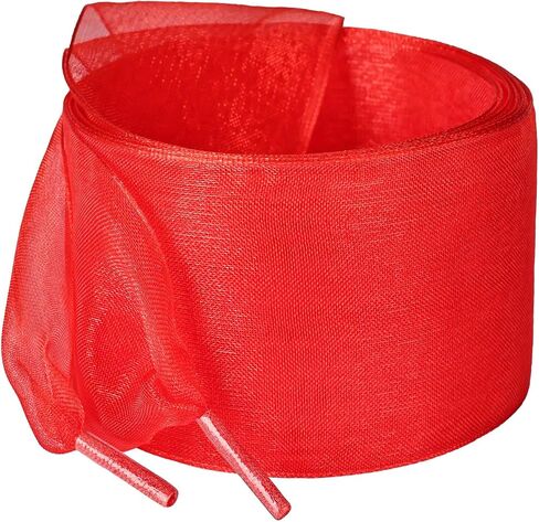 Booyckiy Ribbon Shoe Laces for Women, 4cm Wide Fashion Sheer Tulle Shoelaces for Sneakers in Saudi Arabia