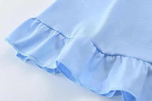 DDSOL Toddler Girl Nightgown Short Sleeve Sleepwear Kid Summer Lace Nightie Sleepshirt Nightdress Pajamas 4-10 Year in Saudi Arabia