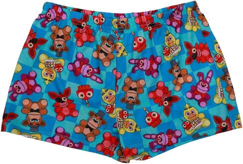 Bioworld Five Nights At Freddy's Character Print Youth Girl's Raglan T-shirt & Lounge Shorts Sleep Set in Saudi Arabia